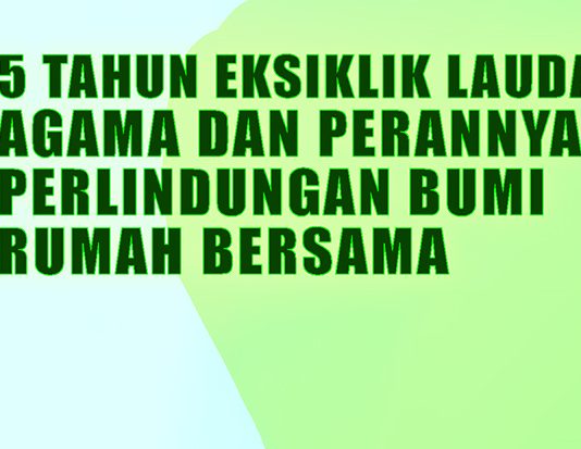 Pendaftaran Webinar Laudato Si’