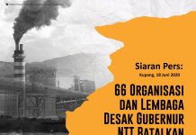 66 Organisasi dan Lembaga Desak Gubernur NTT Batalkan Izin Tambang dan Pabrik Semen di Manggarai Timur