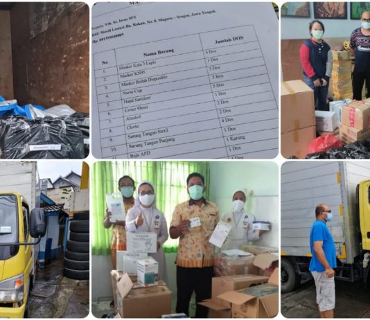 JPIC OFM Indonesia Memberi Bantuan APD untuk RSU Mardi Lestari